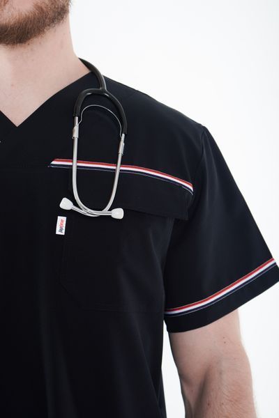 Медичний костюм Кіль, Чорний XXL 2000000531533 фото