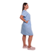 Медичний тонкий халат Саламанка, Небесний, 46 2000000449098 фото 2