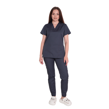 Медичний жіночий костюм Гарвард, Темно-сірий , 44 2000000539669 фото
